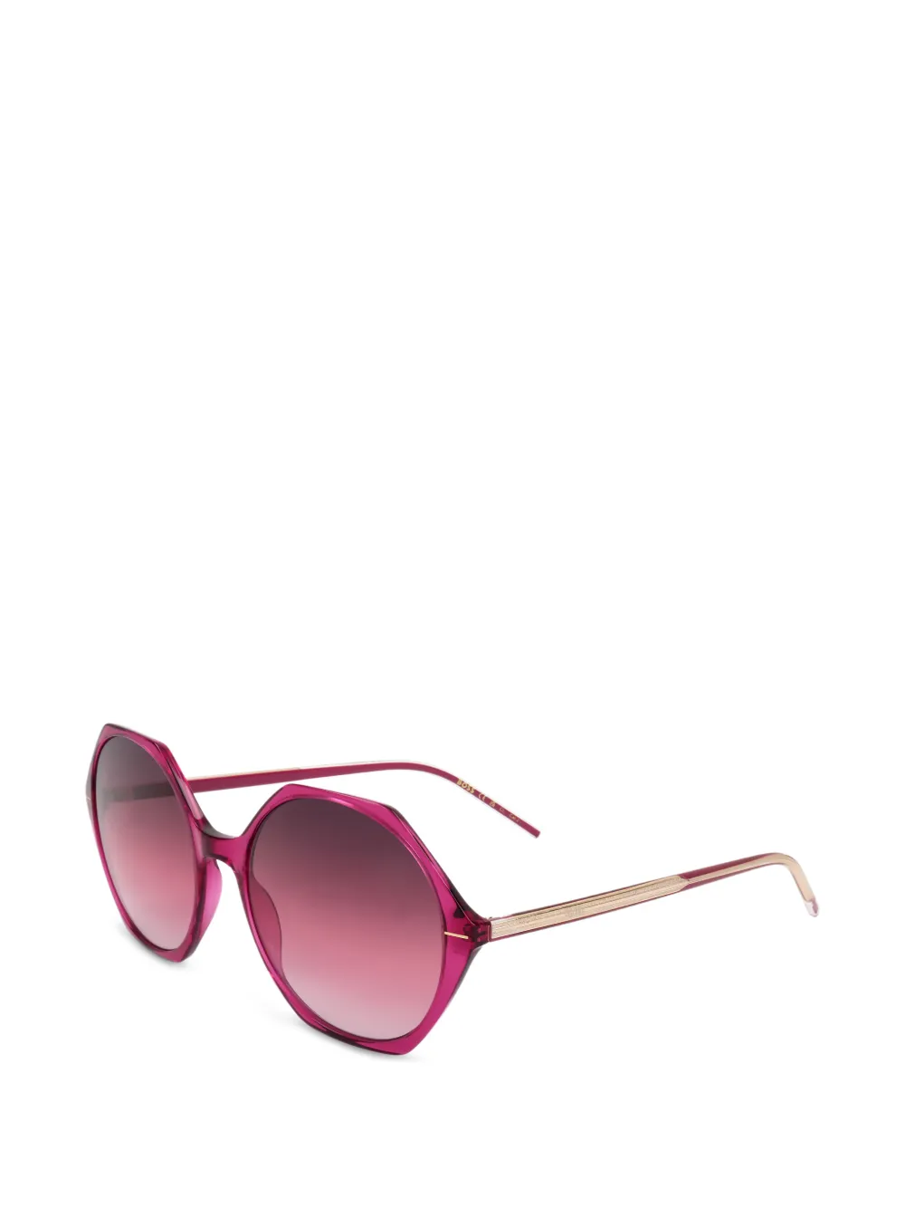 BOSS Sonnenbrille mit geometrischem Gestell - Rosa