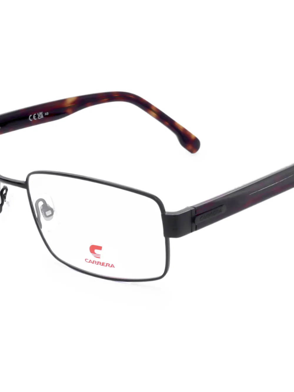 Carrera Bril met rechthoekig montuur Zwart