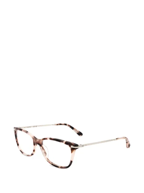 Calvin Klein tortoiseshell-effect rectangle-frame glasses