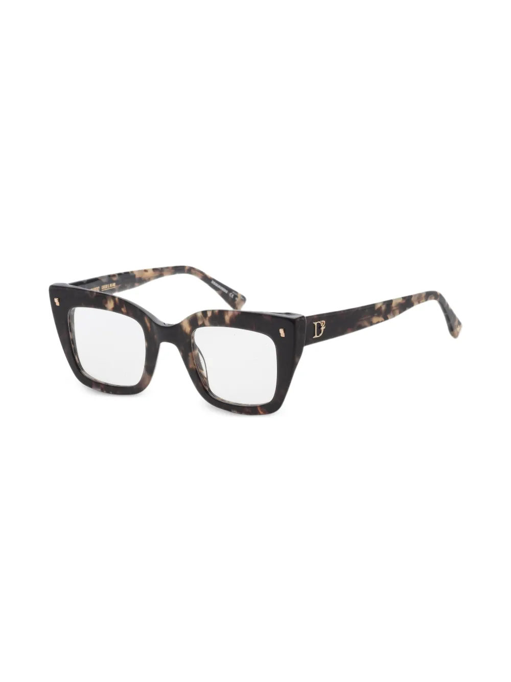 DSQUARED2 EYEWEAR tortoiseshell-effect cat-eye glasses