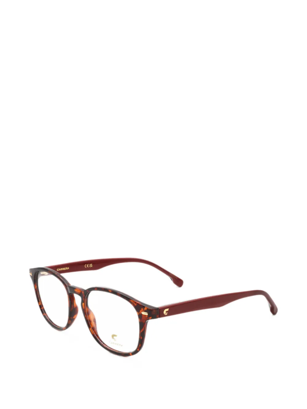 Carrera Occhiali con effetto tartarugato e logo - Marrone