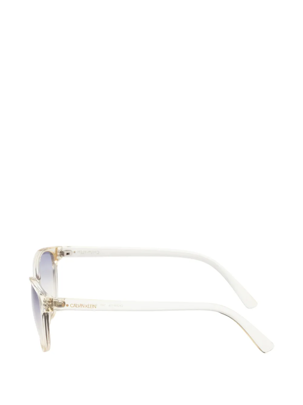 Calvin Klein Zonnebril met cat-eye montuur Beige