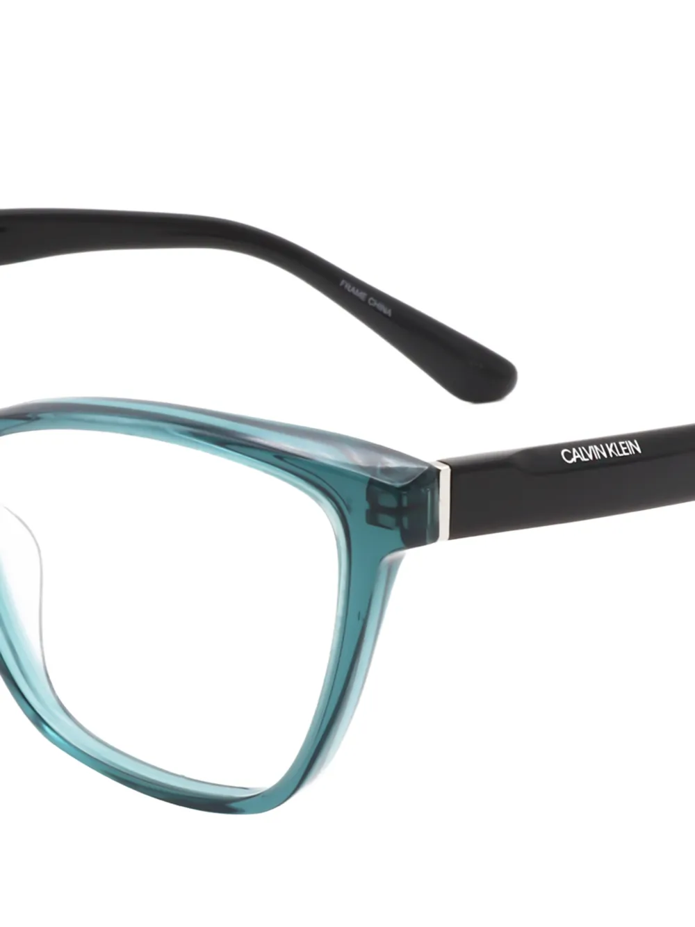 Calvin Klein Bril met rechthoekig montuur Blauw
