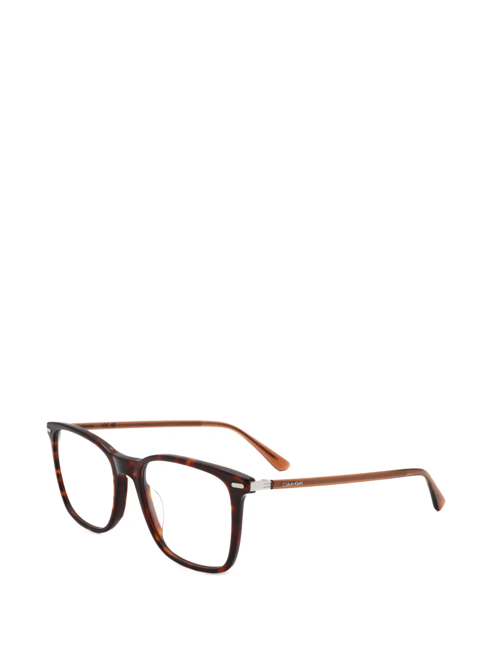 Calvin Klein Occhiali squadrati con effetto tartarugato - Marrone