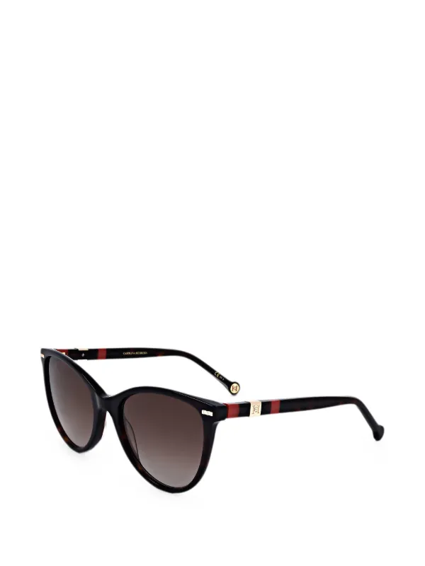 Carolina Herrera Tortoiseshell-effect Cat-eye Sunglasses in Brown