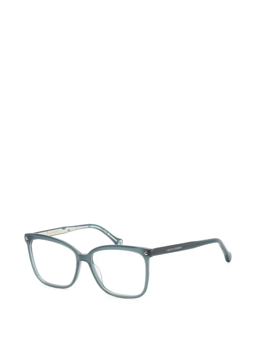 Carolina Herrera Brille mit eckigem Gestell - Blau