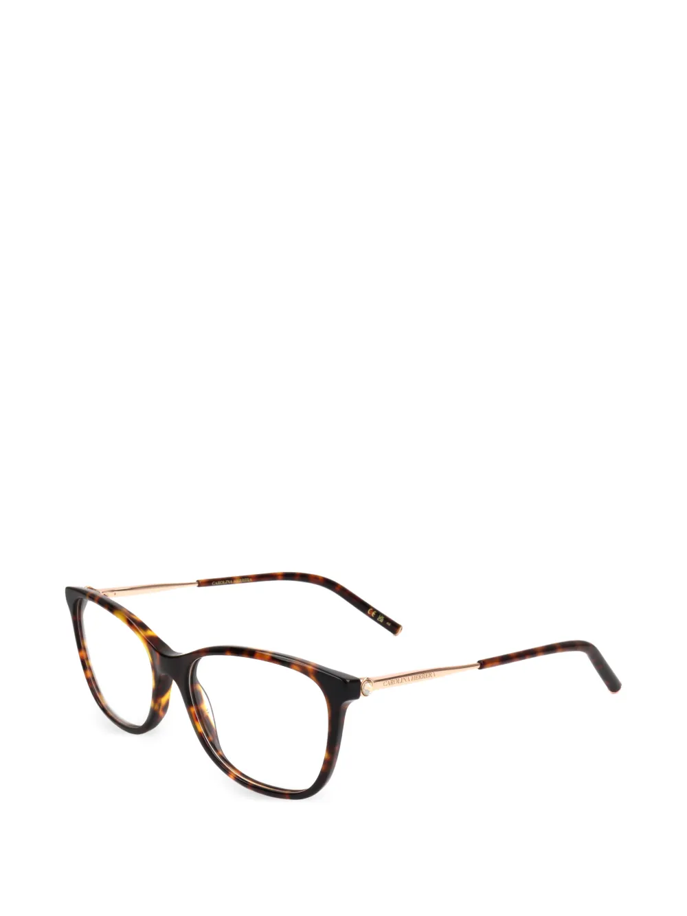 Carolina Herrera Cat-Eye-Brille in Schildpattoptik - Braun