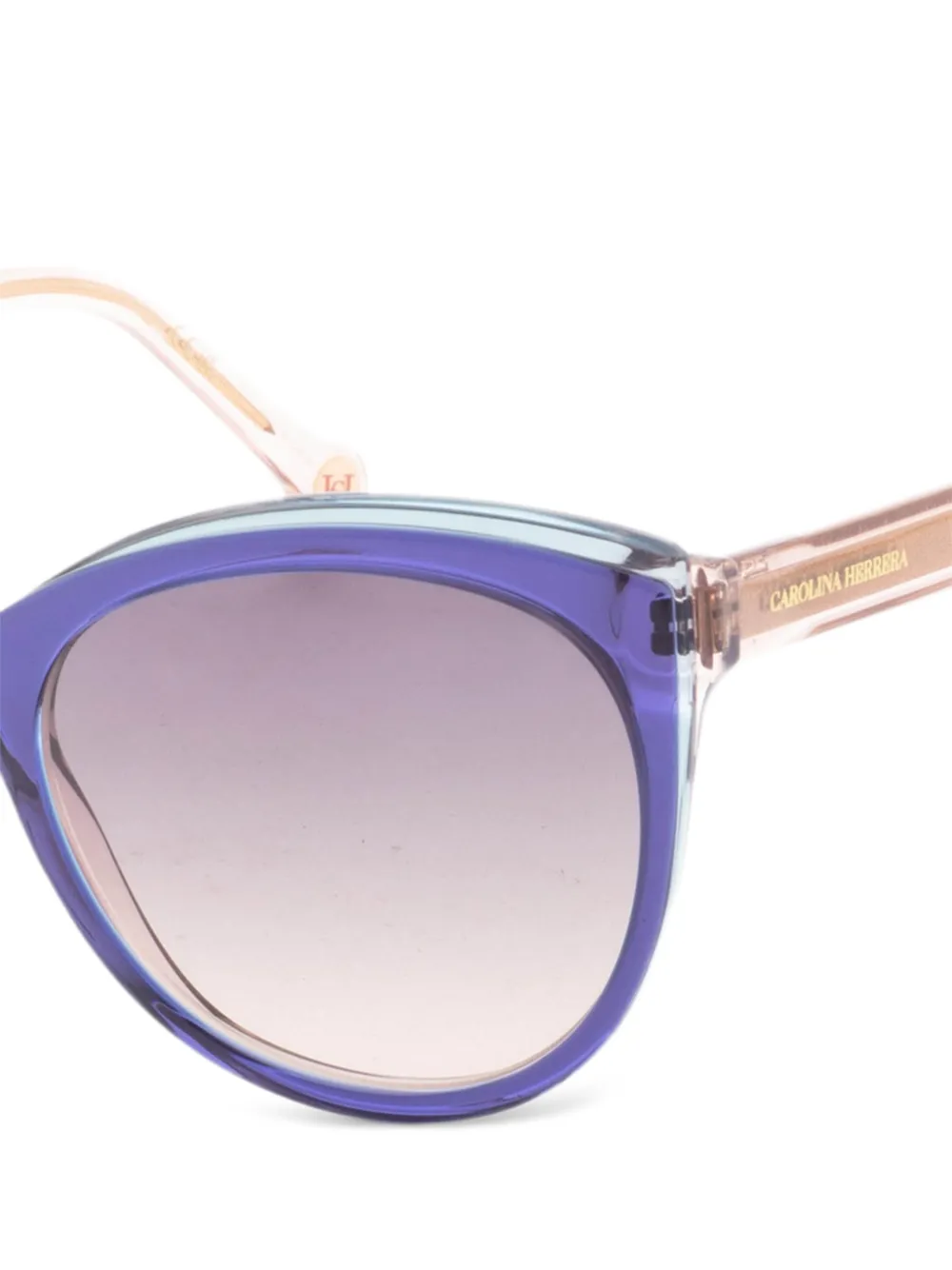 Carolina Herrera Zonnebril met cat-eye montuur Blauw