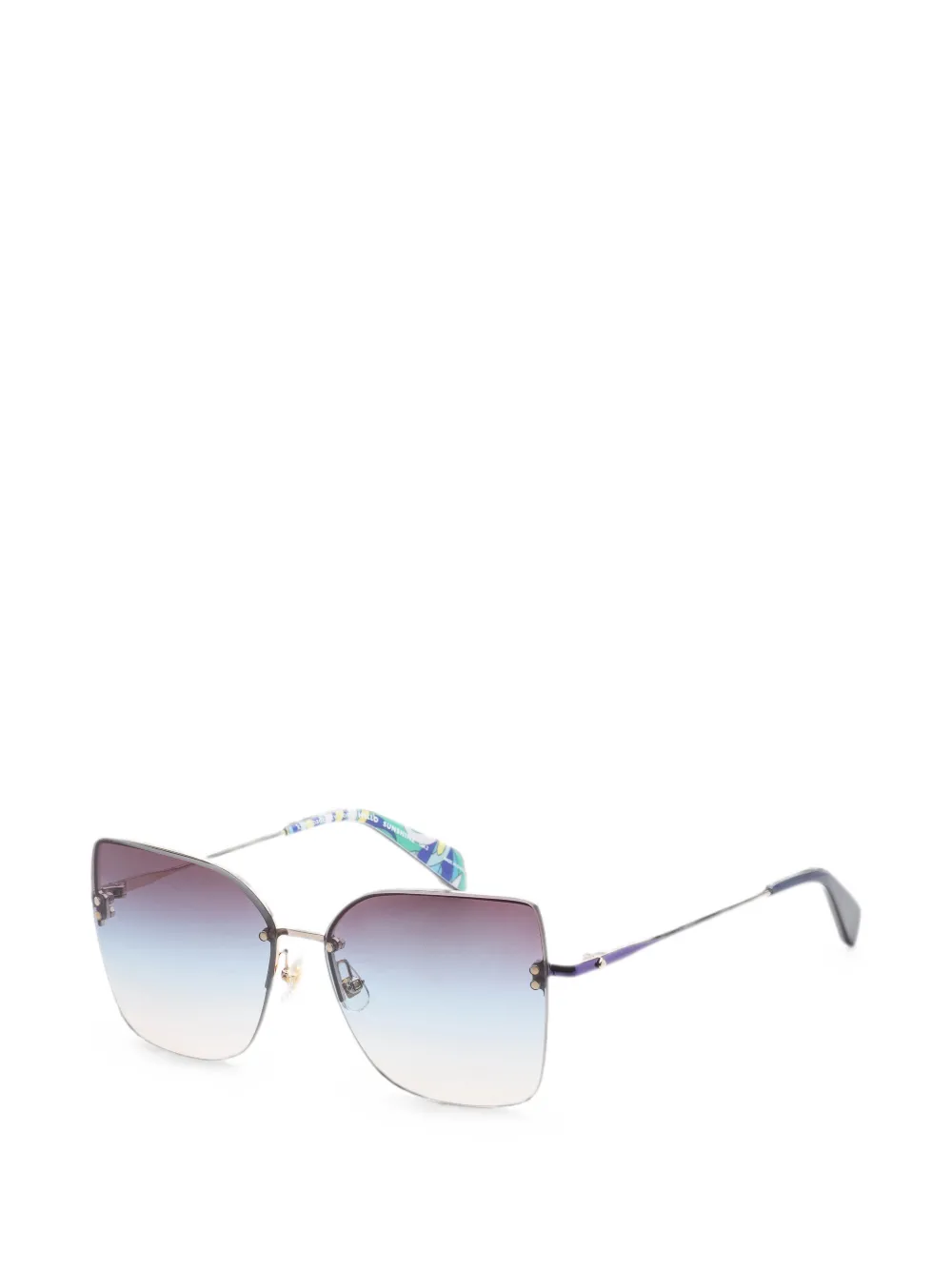 Kate Spade Ariella zonnebril met geometrisch montuur Blauw