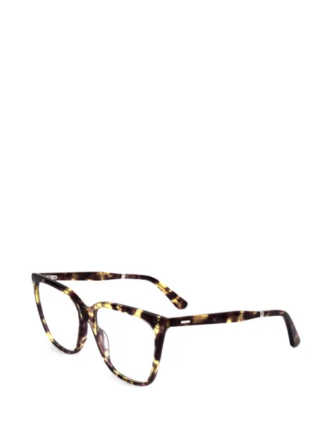 Calvin Klein tortoiseshell-effect square-frame glasses
