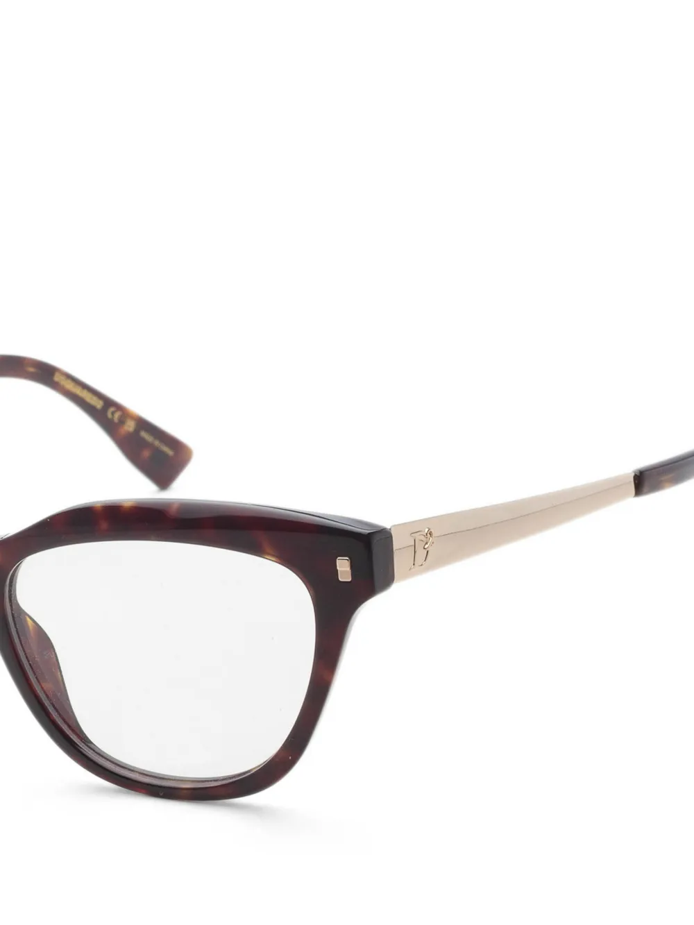 DSQUARED2 EYEWEAR Hype Havana bril met optisch montuur Bruin
