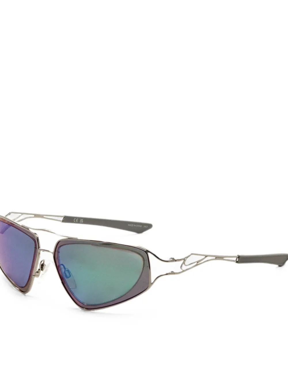 Nike Veil geometric-frame sunglasses Zilver