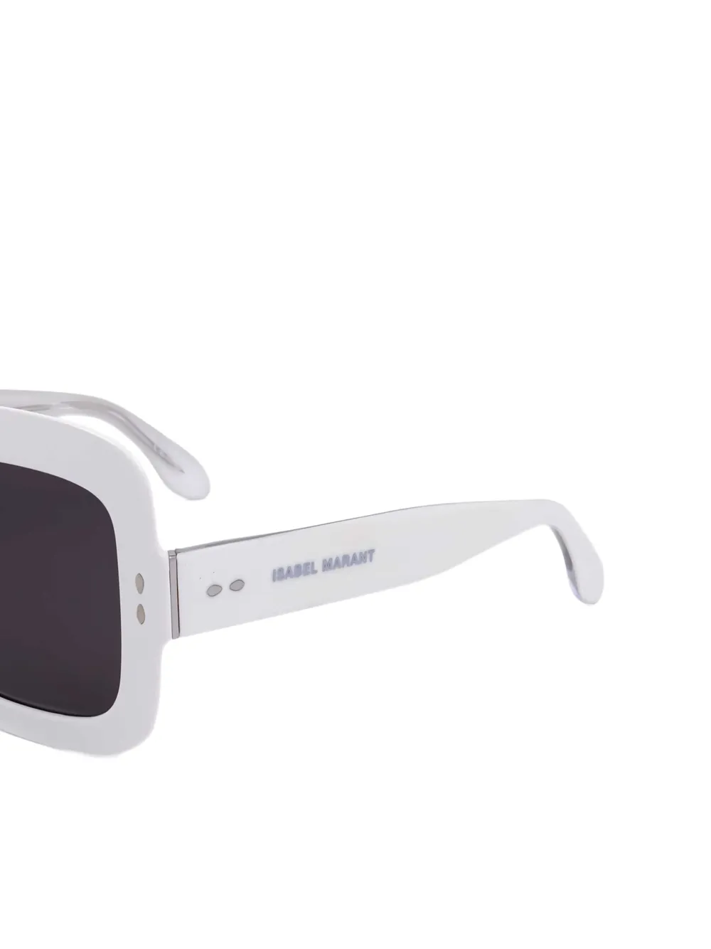 Isabel Marant Eyewear Zonnebril met vierkant montuur Wit