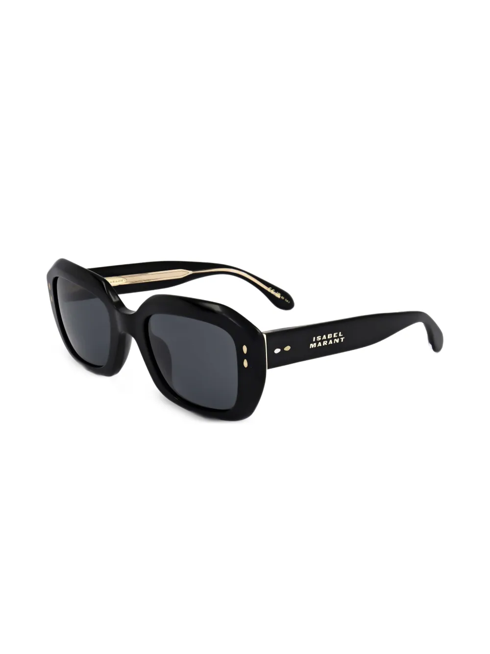 ISABEL MARANT Sonnenbrille mit eckigem Gestell - Schwarz