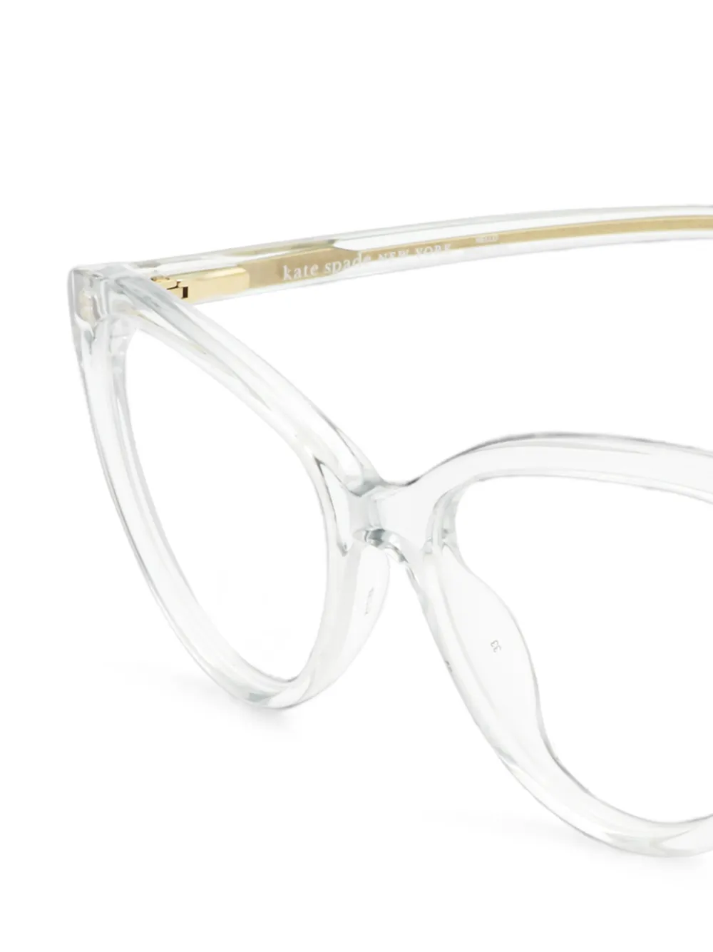 Kate Spade Aubrie bril met cat-eye montuur Wit