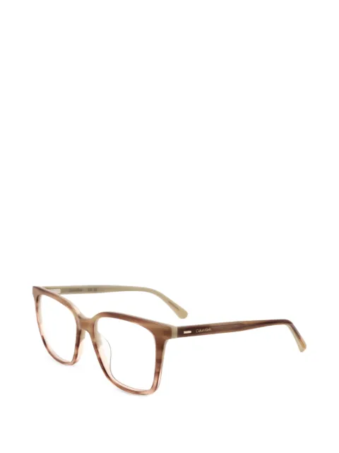 Calvin Klein lunettes de vue à effet écailles de tortue