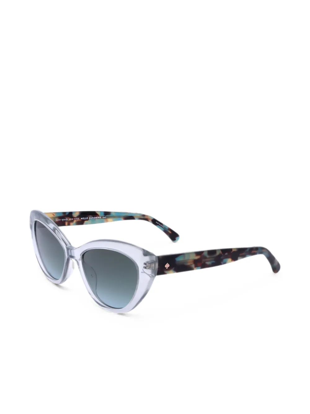 Kate Spade Cat-Eye-Sonnenbrille in Schildpattoptik - Weiß