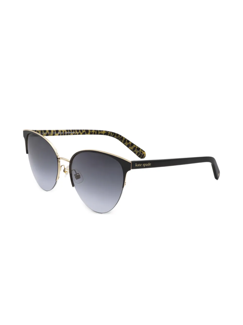Kate Spade leopard-print cat-eye sunglasses · One Size
