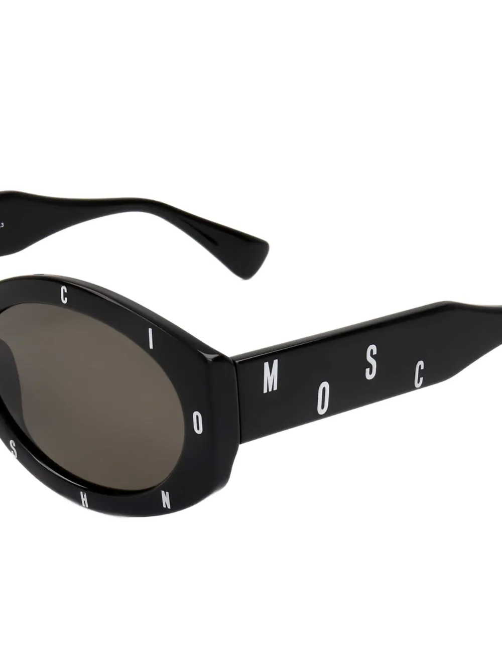 Moschino Eyewear Zonnebril met ovalen montuur Zwart