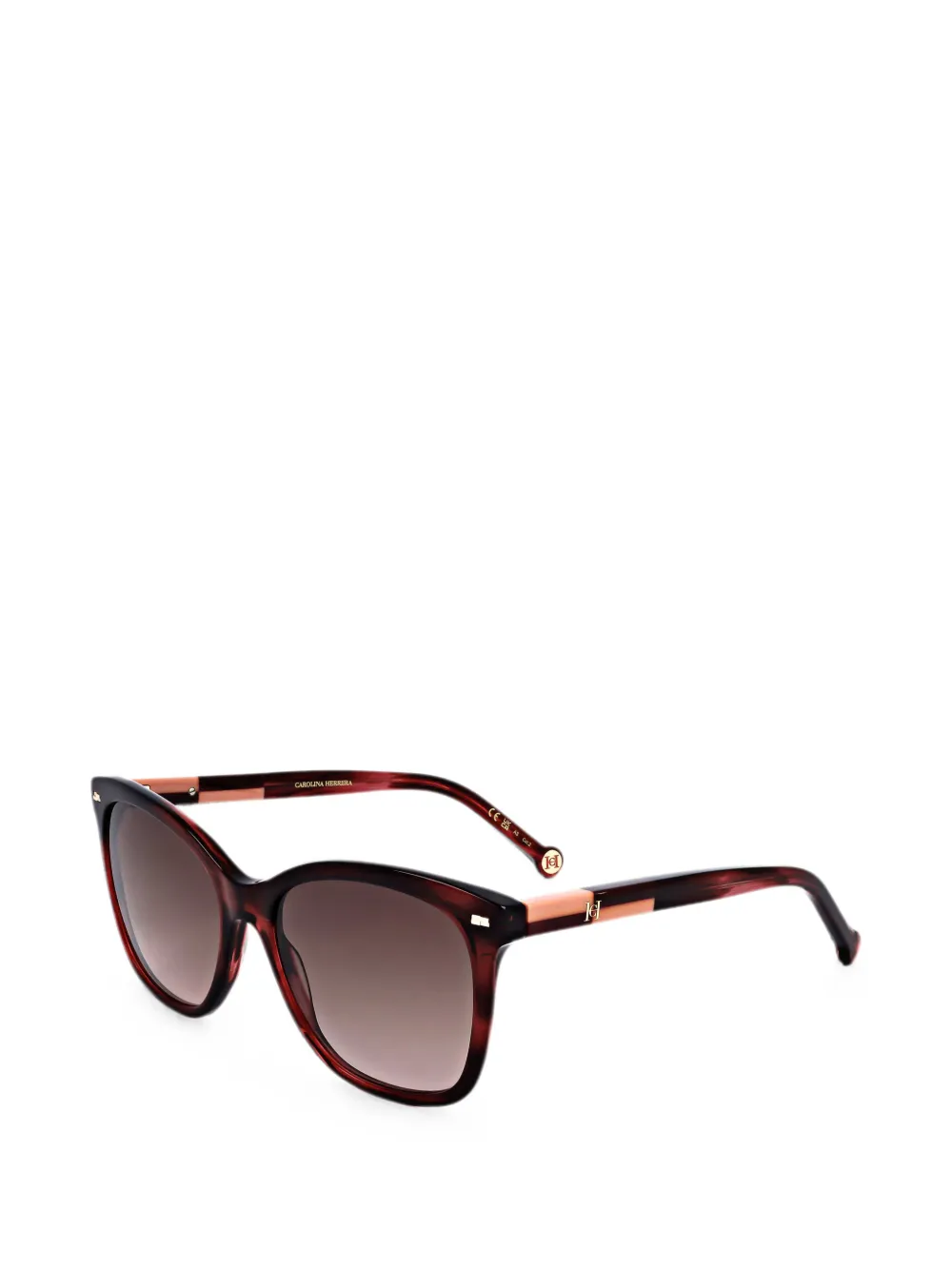 Carolina Herrera Occhiali da sole cat-eye - Rosso