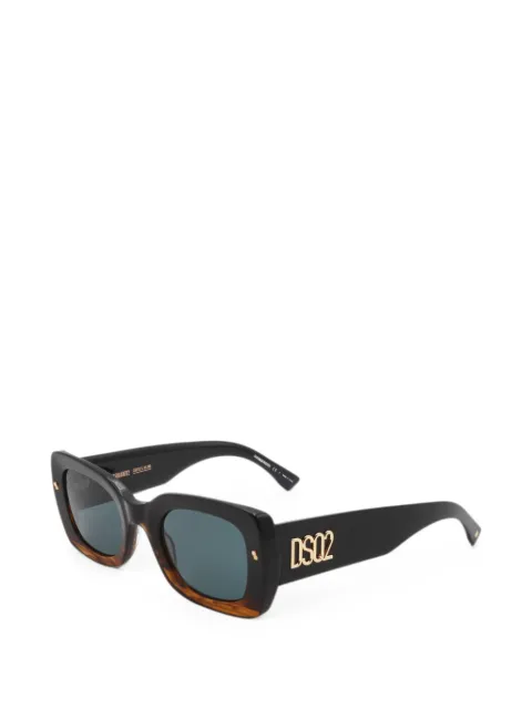 DSQUARED2 EYEWEAR logo-lettering square-frame sunglasses