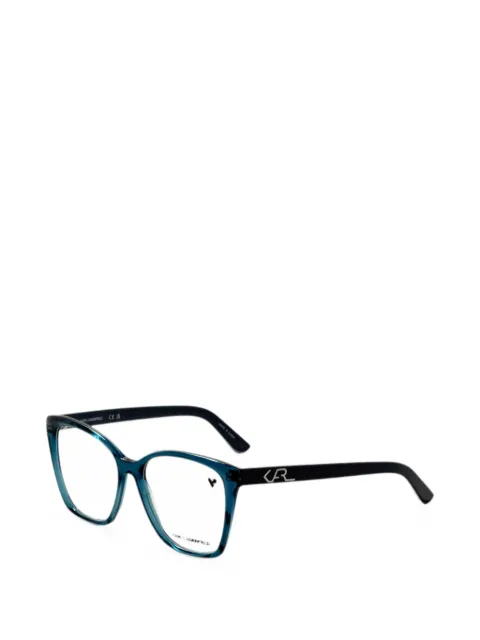 Karl Lagerfeld logo-plaque square-frame glasses