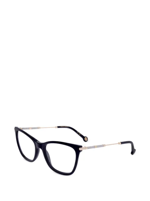 Carolina Herrera glitter-embellished cat-eye glasses