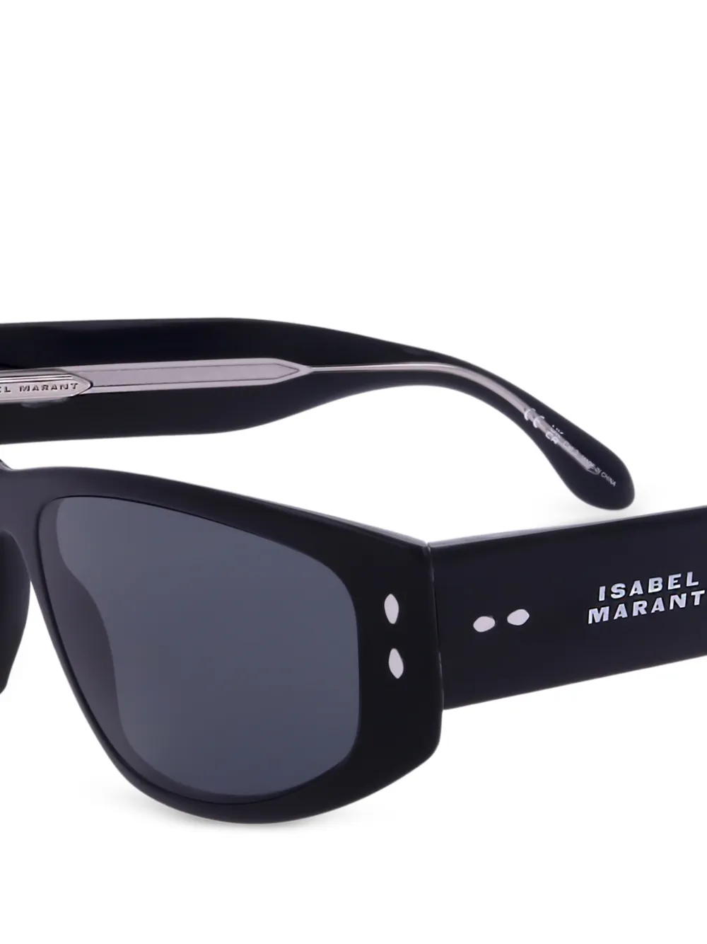 Isabel Marant Eyewear Zonnebril met rechthoekig montuur Zwart