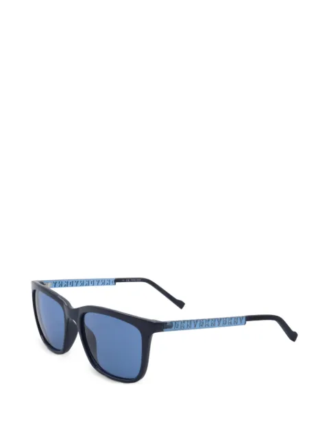 DKNY logo-arm square-frame sunglasses