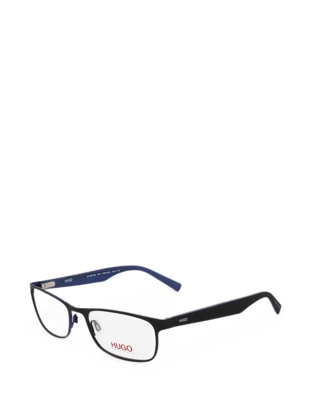 BOSS rectangle-frame glasses - Schwarz
