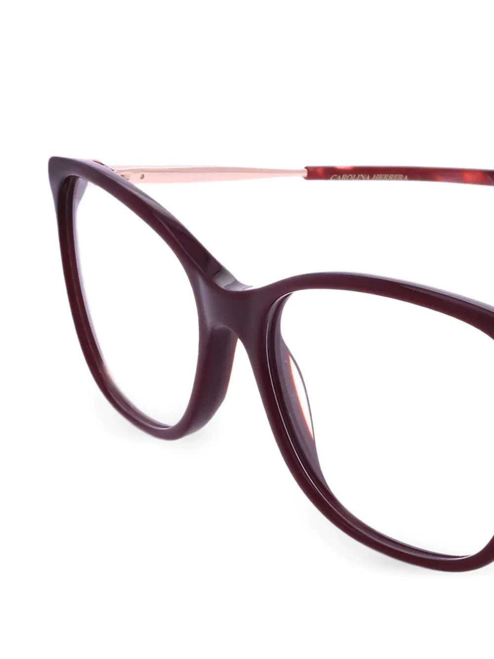 Carolina Herrera Bril met cat-eye montuur Paars
