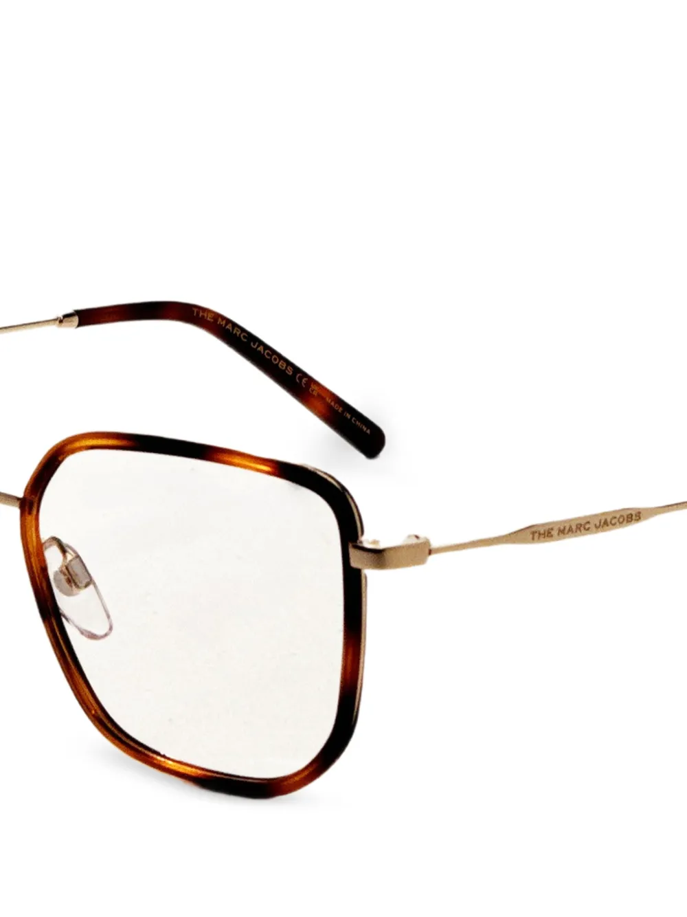 Marc Jacobs Bril met vierkant montuur Bruin
