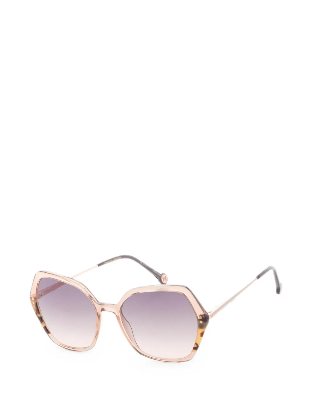 Carolina Herrera Sonnenbrille mit geometrischem Gestell - Rosa
