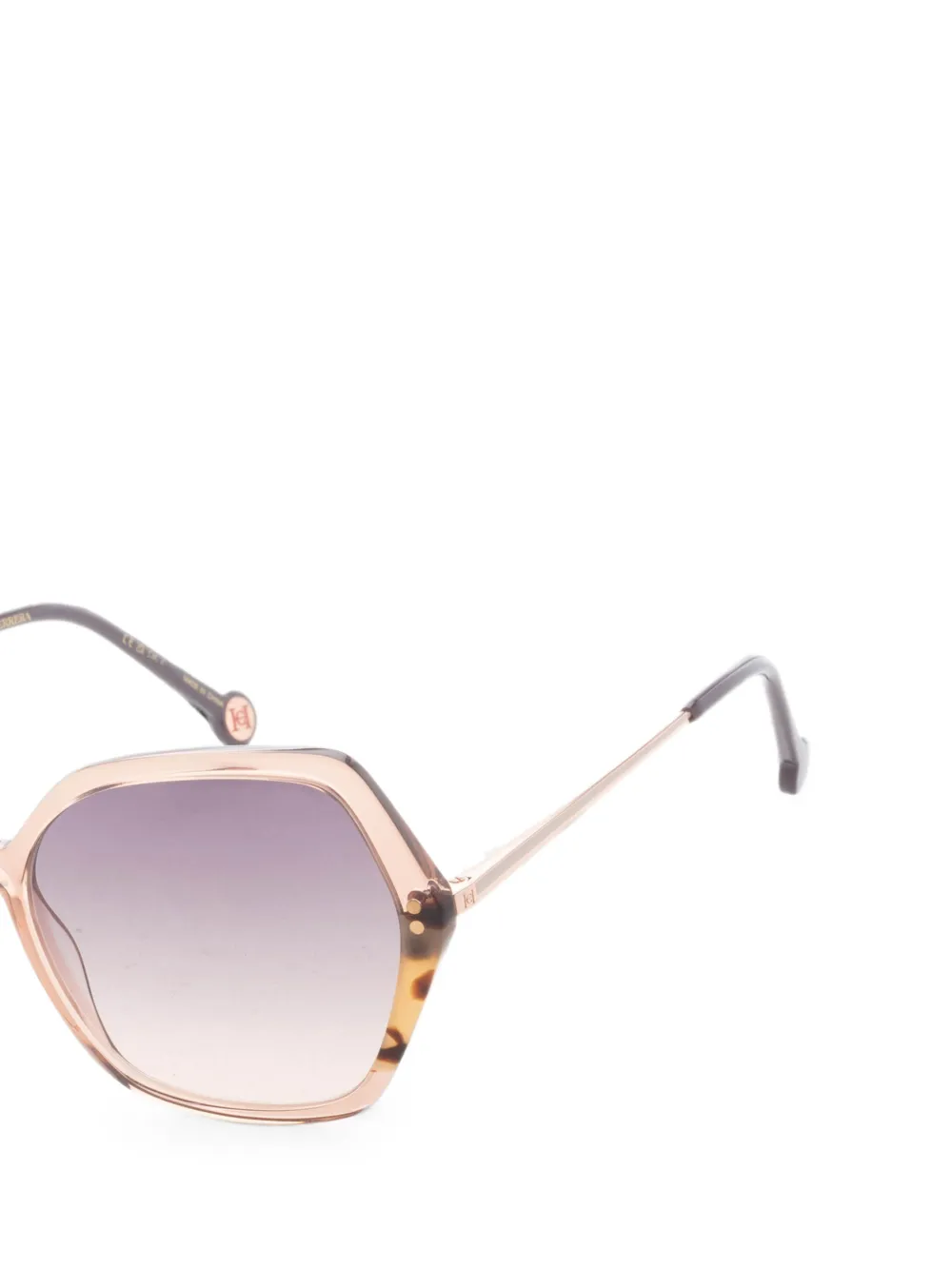Carolina Herrera Zonnebril met geometrisch montuur Roze