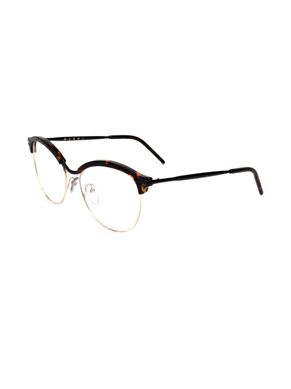 Marni tortoiseshell-effect cat-eye glasses - Braun