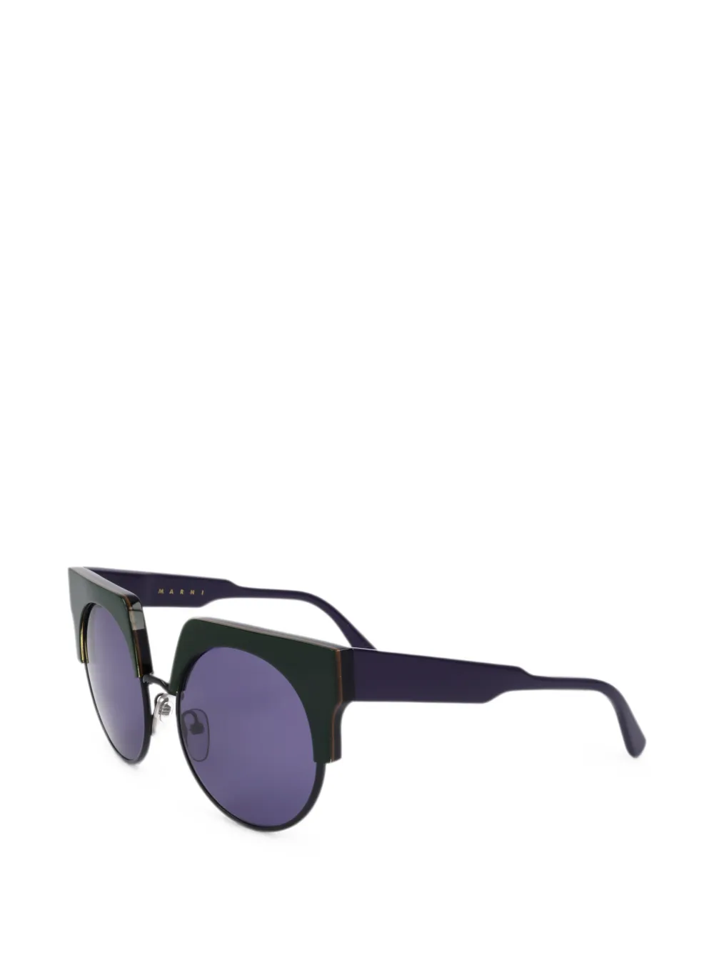 Marni Eyewear Occhiali da sole tondi - Verde