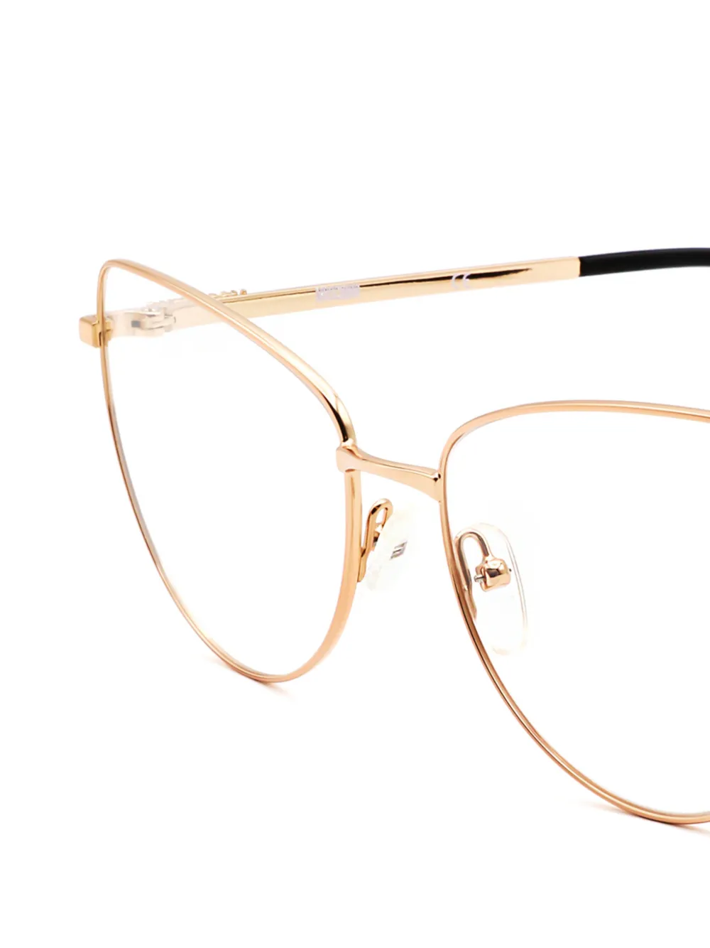 Moschino Eyewear Bril met cat-eye montuur Goud