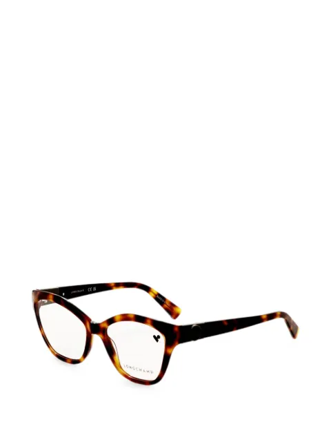 Longchamp tortoiseshell-effect cat-eye glasses