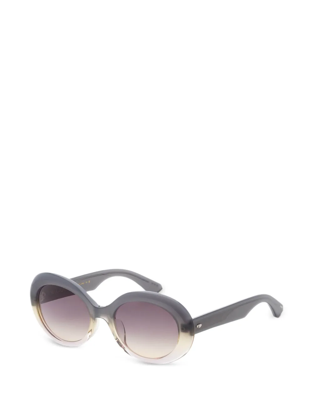 Garrett Leight Portia zonnebril met rond montuur Grijs