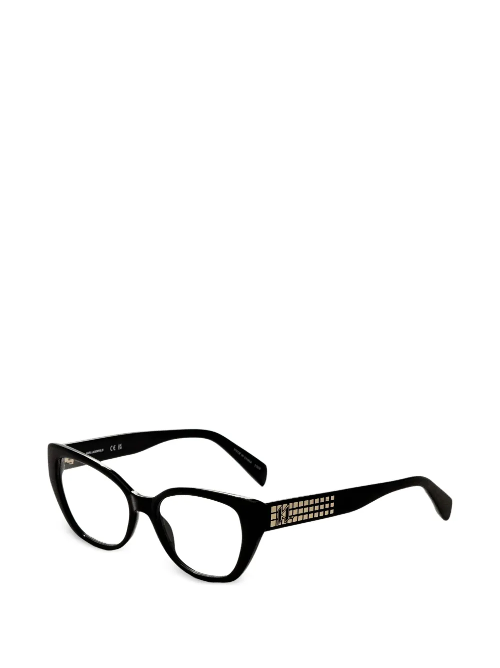 Karl Lagerfeld logo-plaque cat-eye glasses - Nero