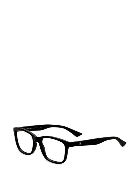 Montblanc lentes con armazón cuadrada y placa del logo