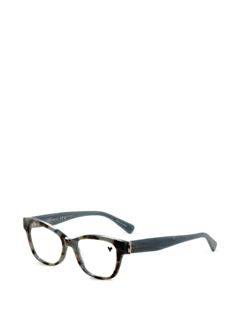 Longchamp tortoiseshell-effect rectangle-frame glasses
