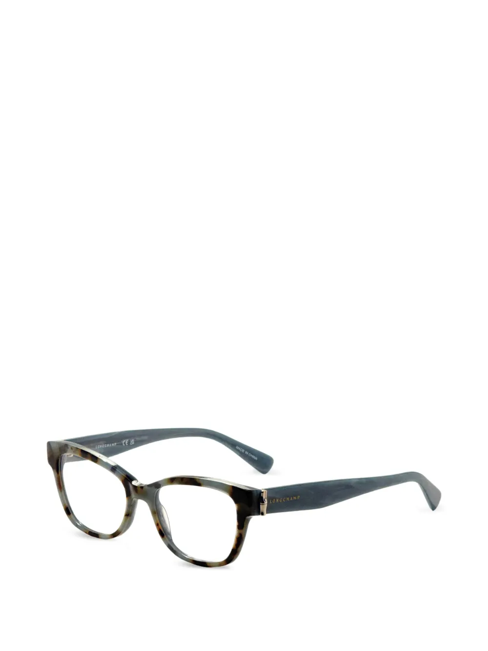Longchamp Occhiali da sole rettangolari tartarugati - Marrone