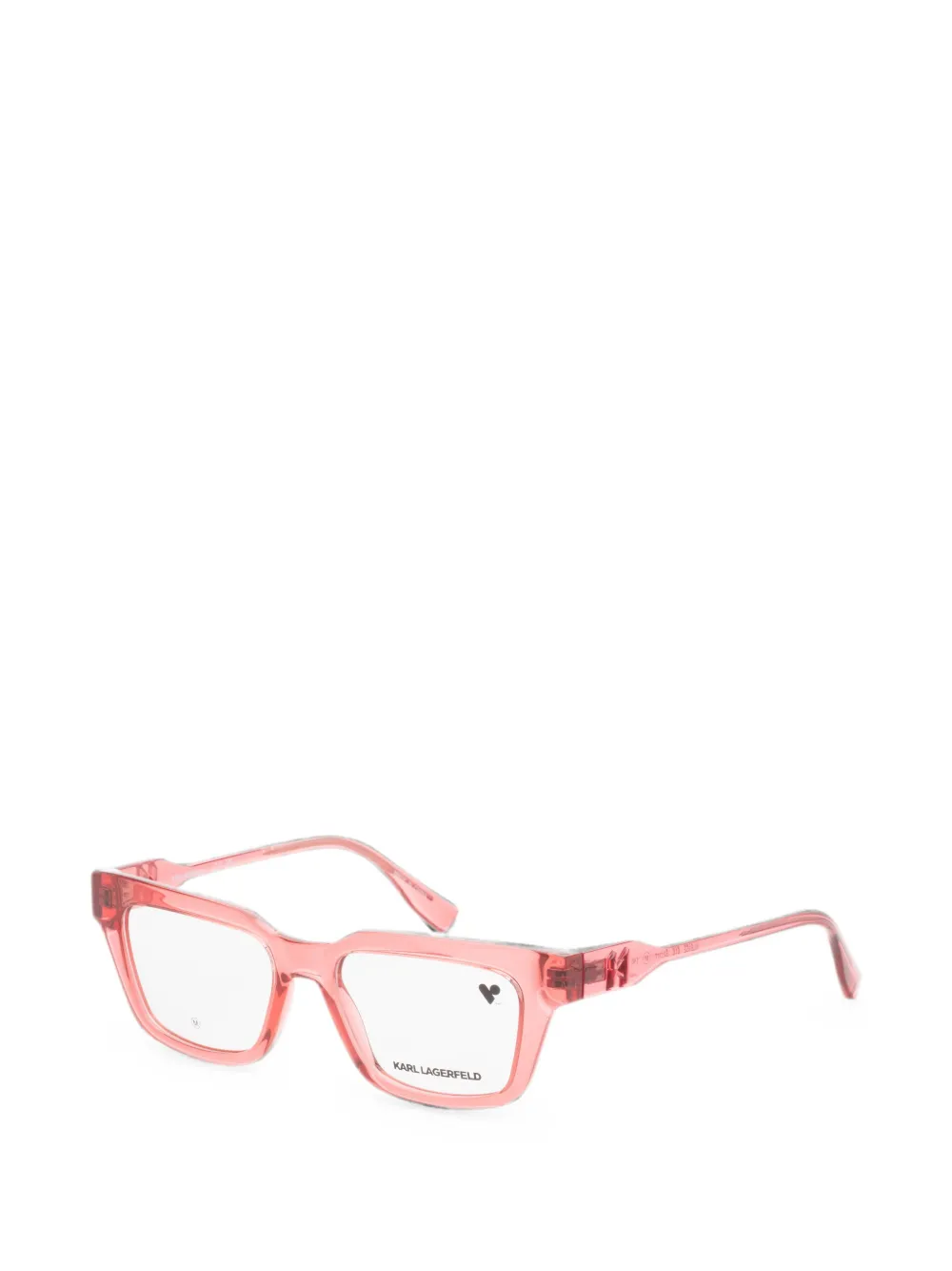 Karl Lagerfeld geometric-frame glasses - Rosa