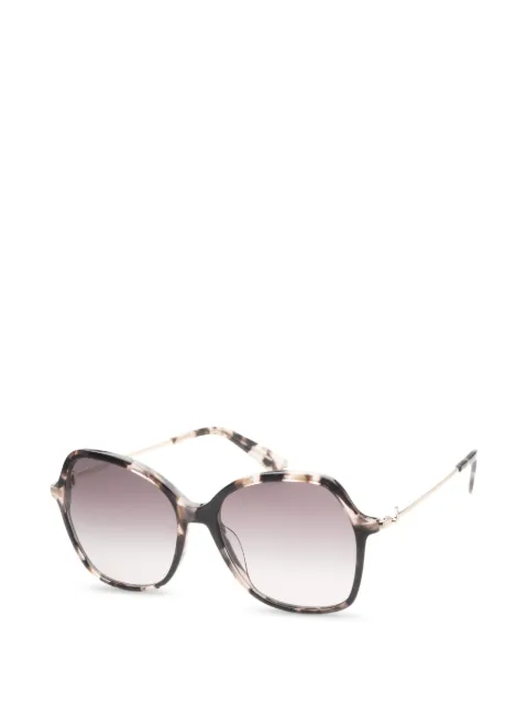 Longchamp tortoiseshell-effect geometric-frame sunglasses