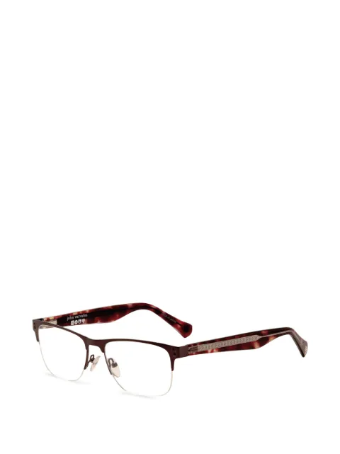 John Varvatos half-rim rectangle-frame glasses