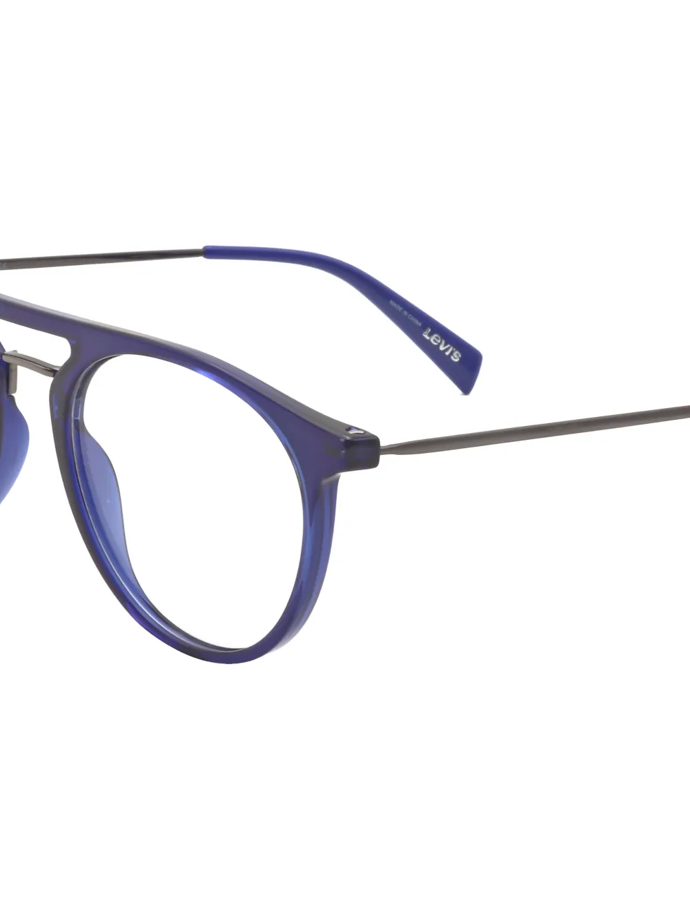 Levi's Bril met rond montuur Blauw