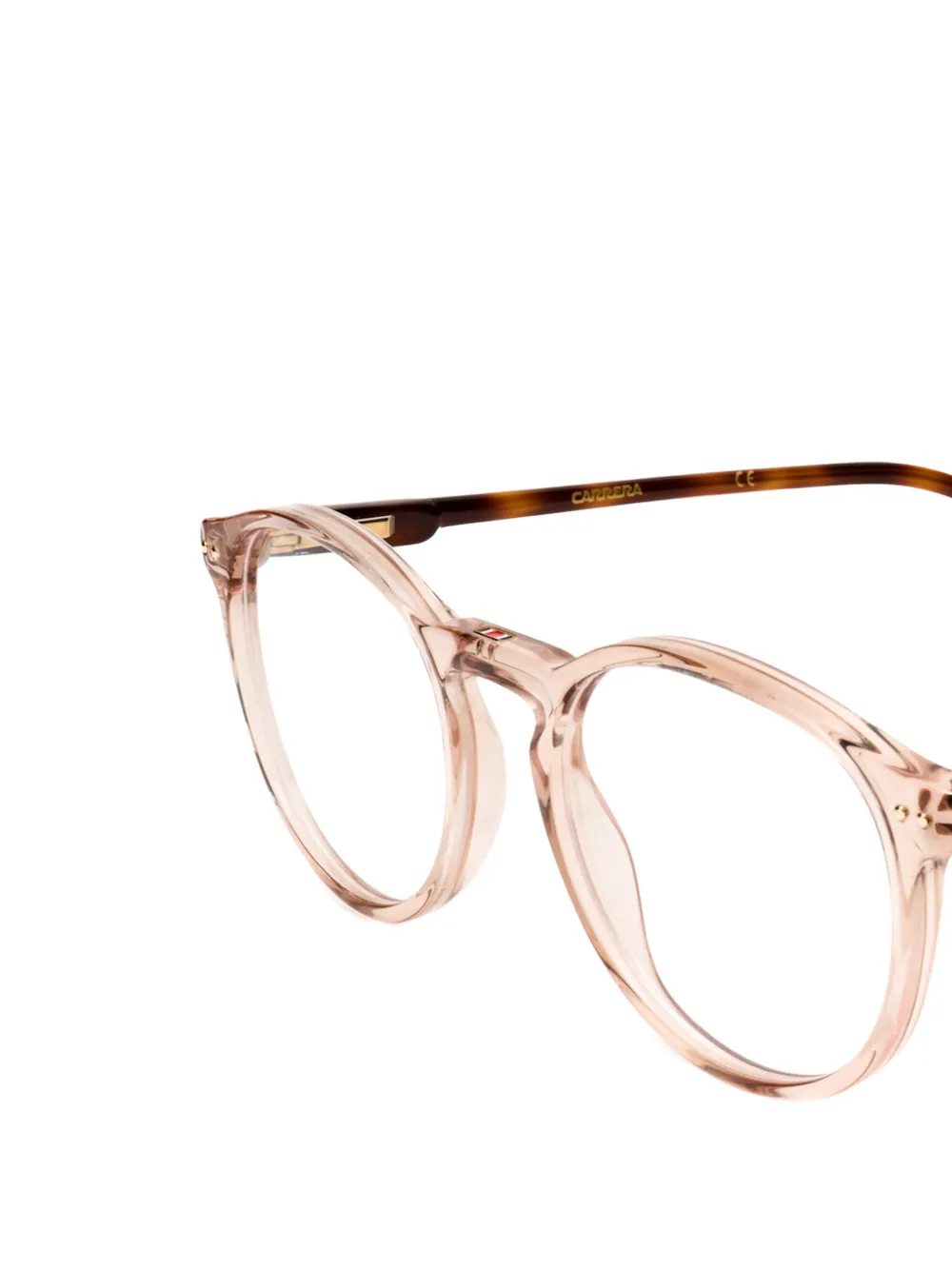 Carrera Bril met rond montuur Beige