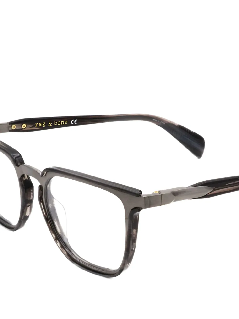 RAG & BONE EYEWEAR Bril met vierkant montuur Grijs
