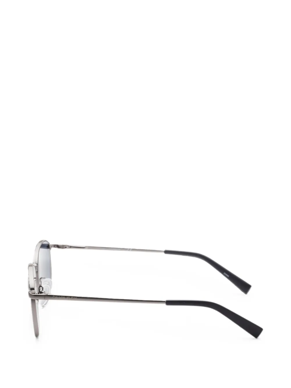 Calvin Klein Zonnebril met geometrisch montuur Zilver